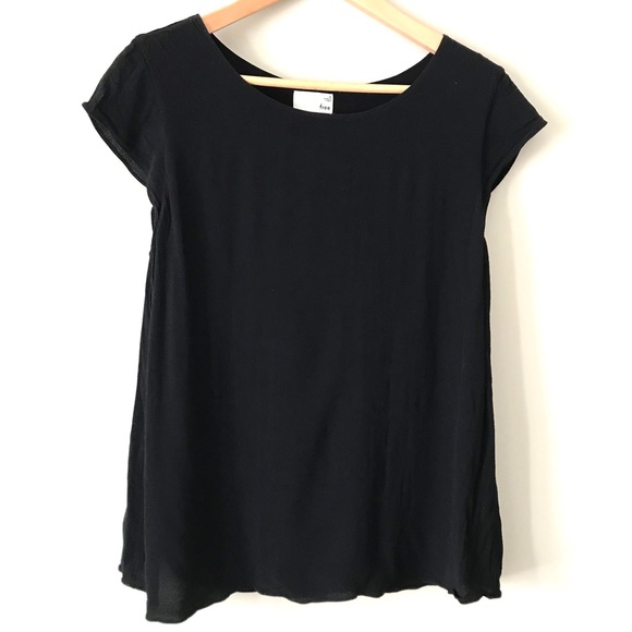 Aritzia Wilfred Free black Juliger blouse